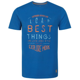 T-shirt homme Loap Badru krátký rukáv bleue Blue