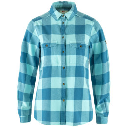 Chemise femme Fjällräven Övik Heavy Flannel Shirt W bleu Dawn Blue-Breeze Blue