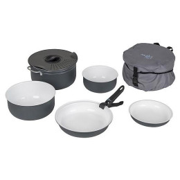 Set de vaisselle Bo-Camp Cookware set Camping 7 noir / blanc Black/White