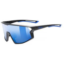 Lunettes soleil Uvex Skyryse noir / bleu BLACK MATT/MIR.BLUE
