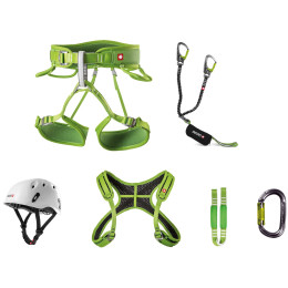 Kit via ferrata Ocún Via Ferrata Twist+Chest Pail Set green Green