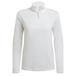 T-shirt femme Craghoppers NosiLife SolarShield+ Half Zip Top blanc White