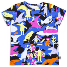 T-shirt enfant Wouki Bara Magenta