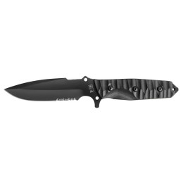 Couteau TB OUTDOOR Maraudeur Survival Knife G10 Serrated noir