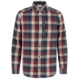 Chemise homme Fjällräven Fjällglim Regular Shirt M bleu foncé Dark Navy-Maroon