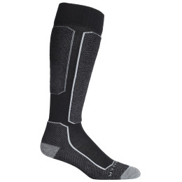 Mi-bas homme Icebreaker Mens Ski+ Light OTC noir / gris Black