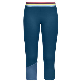 Sous-vêtements pantalon 3/4 femmes Ortovox Fleece Light Short Pants W bleue petrol blue