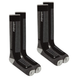Chaussettes homme Icebreaker Men Mer Ski+ Medium OTC 2 Pack noir / gris Blk/Ether/Graph