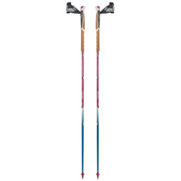 Bâtons de cross trail TSL Trail Carbon 4 Cork Cross Sky rose / bleu SKY