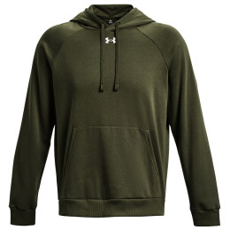 Sweat-shirt homme Under Armour Rival Fleece Hoodie vert foncé Marine OD Green / / White