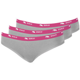 Culotte femme Zulu Bambus 210 Comfort 3-pack gris / violet grey/magenta