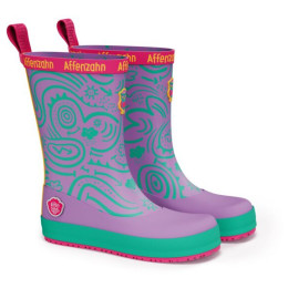 Bottes enfants Affenzahn Rainboot Vegan Plashy Owl violet Owl