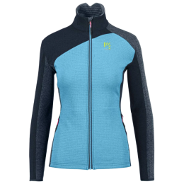 Veste polaire fonctionnelle femme Karpos Federa Full-Zip W Fleece bleue / noir Blue Atoll/Vulcan/Midnight