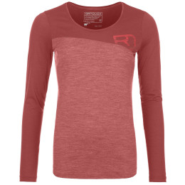 T-shirt fonctionnel femme Ortovox W's 150 Cool Logo LS rouge Blush