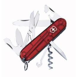 Couteau suisse Victorinox Climber rouge transparent TransRed