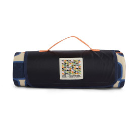 Couverture pique-nique Regatta Orla Kiely Printed Picnic Blanket bleu / orange Giant Square Flower Orange