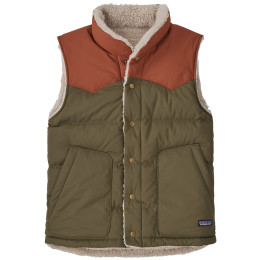 Gilet en duvet homme Patagonia Reversible Bivy Down Vest vert / brun Basin Green
