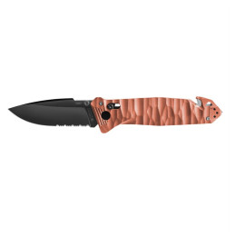 couteau pliant TB OUTDOOR Cac S200 French Army Knife Textured G10 Serrated orange