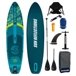 Planche de stand-up paddle Sun Reflections XXL 11'6'' Combo vert - bleu Emerald Green
