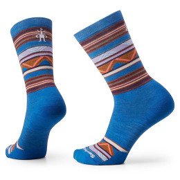 Chaussettes Smartwool Everyday Zig Zag Valley Crew bleu / orange Laguna Blue