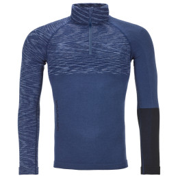T-shirt homme Ortovox Merino Competition Zip Neck M bleue Nightblueblend