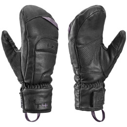 Gants de ski femmes Leki Montera Prime Women Mitt noir black-blackberry gray
