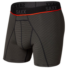 Caleçon Saxx Kinetic Light-Compression Mesh gris / rouge grey mini stripe