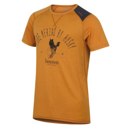 T-shirt fonctionnel homme Husky Merino 100 kr. rukáv Sheep brun BrownOrange