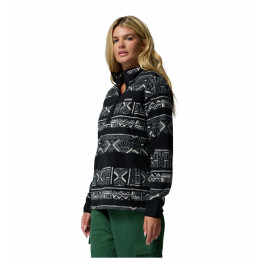 Sweat-shirt femme Columbia Benton Springs™ Printed Half Snap noir Black Deschutes Days