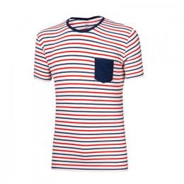 T-shirt homme Progress OS Pandur 24GA bleu / blanc TricolorStrips