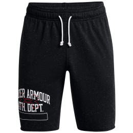 Short homme Under Armour Rival Try Athlc Dept Sts vert Black / / Red