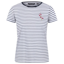 T-shirt femme Regatta Odalis bleu / blanc Navy Stripe