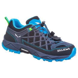 Chaussures enfant Salewa Jr Wildfire bleu / bleue claire Ombre Blue/Fluo Green