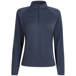 Pull femme Mammut Aegility Half Zip Longsleeve W bleu foncé MarineMelange