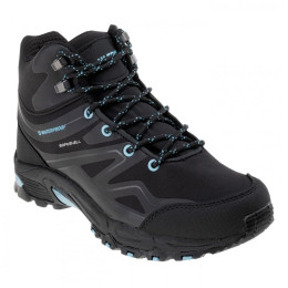 Bottes randonnée femme Hi-Tec Hendon Mid Wp Wo'S vert / bleu Black/Sky Blue