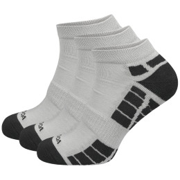 Chaussettes MOOA Silver Bamboo Low 3-pack gris Grey/Grey