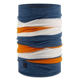 Foulard multifonctionnel Buff Merino Move bleue Steel Blue