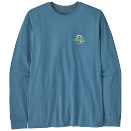 T-shirt homme Patagonia Long-Sleeved Great Waves Responsibili-Tee bleu Shore Blue