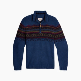 Chandail homme Royal Robins Arch Rock 1/4 Zip bleu Oceana Htr Kirkwood Pt
