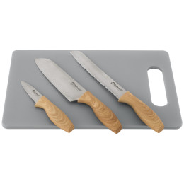 Planche à découper et couteaux Outwell Caldas Knife Set brun