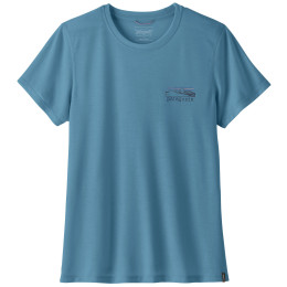 T-shirt femme Patagonia Women's Capilene® Cool Trail Shirt - Stratapeaks bleu Shore Blue