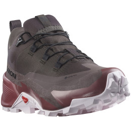 Chaussures randonnée femme Salomon Cross Hike 2 Gore-Tex brun Shale / Wild Ginger / Cradle Pink