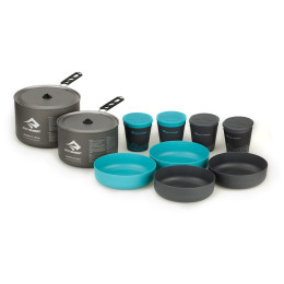 Set de vaisselle Sea to Summit Alpha Set 4.2 gris / bleu Pacific Blue / Grey