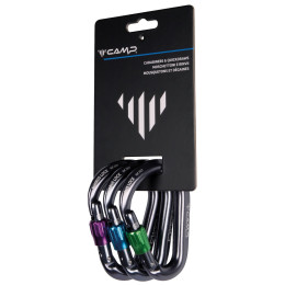 Set de mousquetons Camp Nimbus Lock 3 Pack gris