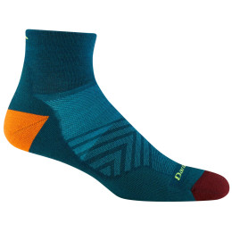 Chaussettes homme Darn Tough M Run 1/4 Ultra-Lightweight With Cushion bleu / orange dark teal