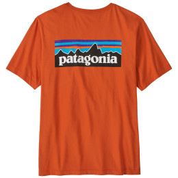 T-shirt homme Patagonia P-6 Logo T-Shirt orange Coal Orange