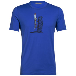 T-shirt homme Icebreaker Mens Tech Lite SS Crewe Otter Paddle bleue Lapis