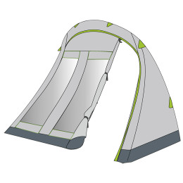 Tonnelle Coleman Porch with closure 6 P tent girs