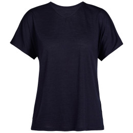 T-shirt femme Icebreaker Women Drayden Reversible SS Top bleu foncé midnight navy