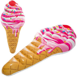 Matelas gonflable glace Intex Sprinkle Ice Cream Mat 58762EU rose